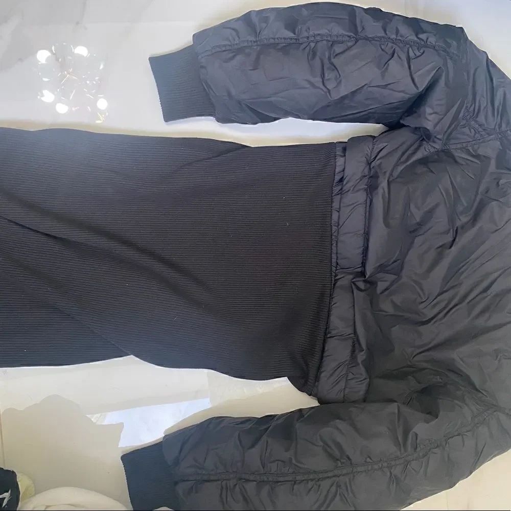 Marques Almeida Convertible Cropped Shell And Ribbed-knit Bomber Jacket #7 - Picture 13 of 15